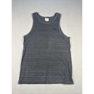 Vans Tank Top, Men's Small Gray striped,  Sleeveless Summer
